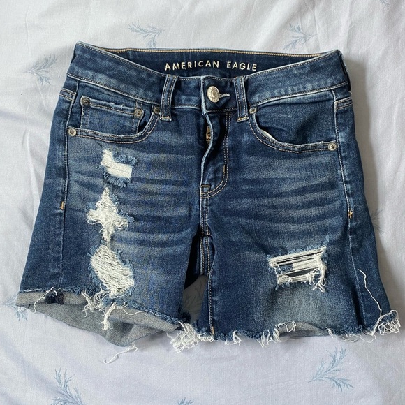 American Eagle Outfitters Pants - American Eagle Outfitters Women's Blue Denim Shorts